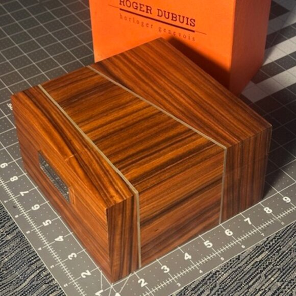 Rare Roger Dubuis Wood inlayed Horloger Watch Box with orig outer box - Picture 5 of 16